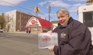 Tom Quirk, a lifelong resident of Atlantic City, stands in a recently flooded area.