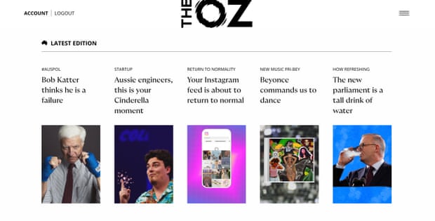 The Australian’s new online youth section, The Oz