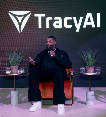 Tristan Thompson at All Star Tracy AI in San Francisco, California.