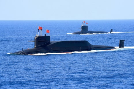 A nuclear-powered submarine used by of the Chinese People's Liberation Army (PLA) Navy in 2018