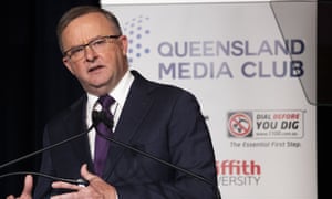 Anthony Albanese speaking in Queensland