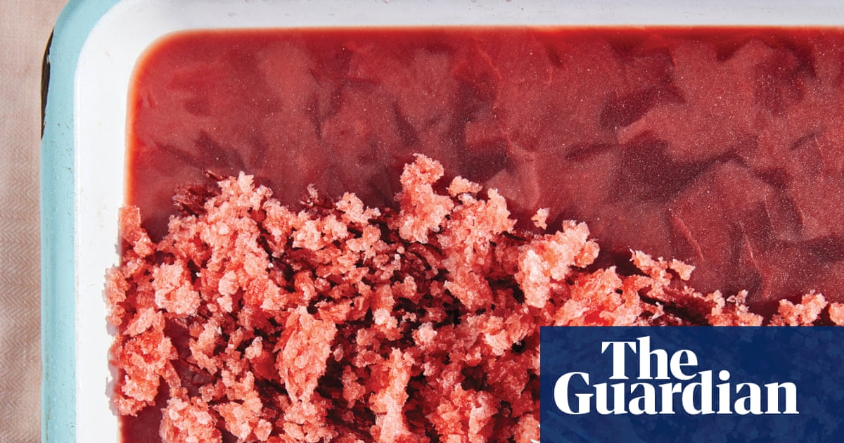 Frosty drops: sour cherry and vermouth granita and ouzo and citrus sorbet recipes