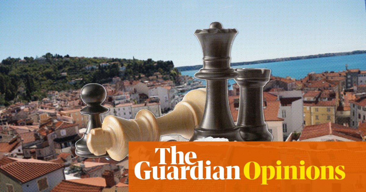 Cross-legged under an enormous pine tree, my chess pieces and I tamed chaos | Ana Schnabl Cross-legged under an enormous pine tree, my chess pieces and I tamed chaos | Ana Schnabl