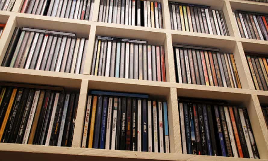 a CD collection pictured in 2008