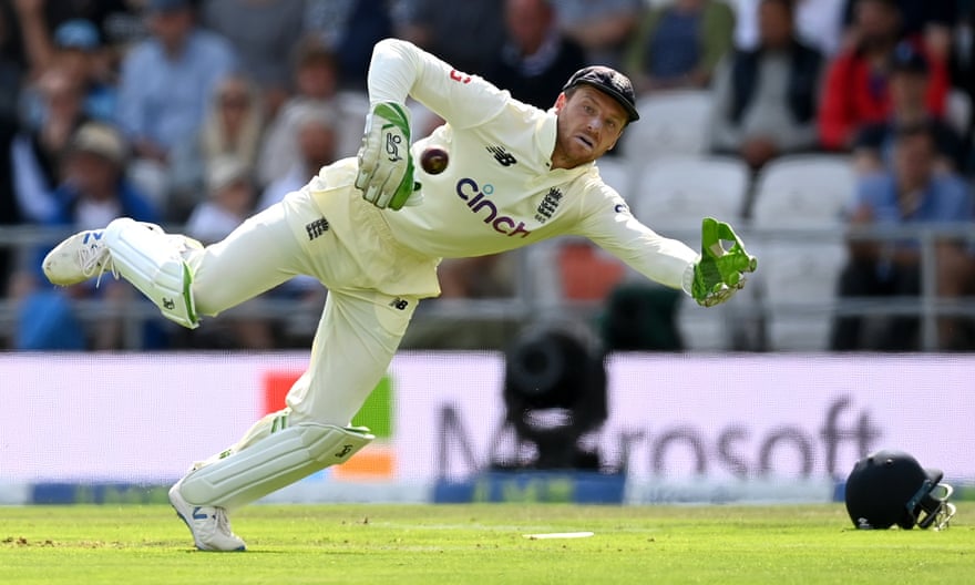 Jos Buttler became only the second wicketkeeper in Test history to take the first five wickets in an innings caught behind.
