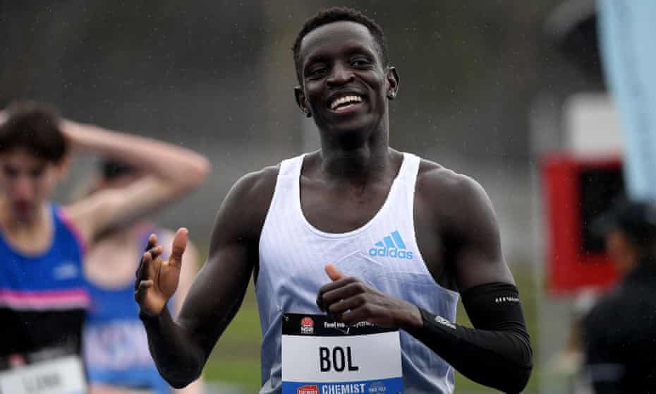 Half-mile hero Peter Bol has broken the 800-metres Australian record for a third time in a blistering Diamond League race in Paris.