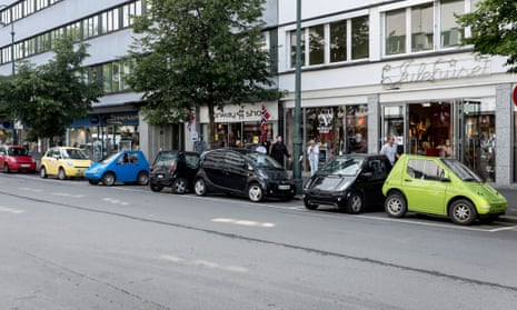 Electric cars parked in Oslo