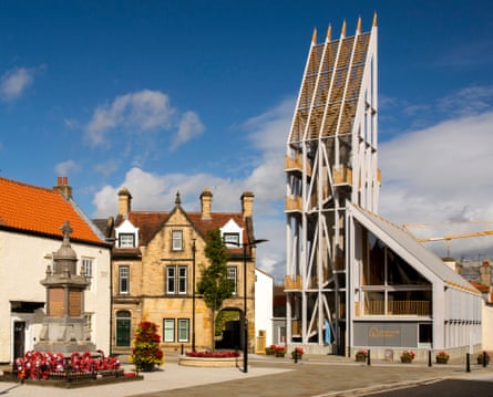 A pointed viewing tower in Bishop Auckland