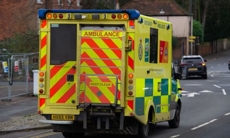 An ambulance in Maidenhead.