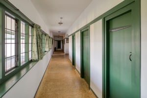 Corridor at the Winsford cottage hospital, Devon, UK