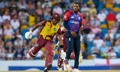 England’s Chris Jordan (right) has proved expensive at the end of the first two T20 internationals against West Indies.