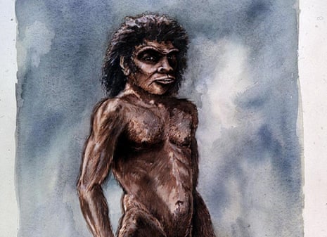 An artist’s impression of Boxgrove man from the 480,000-year-old fossil remains