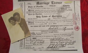Sherry Johnson’s marriage certificate.