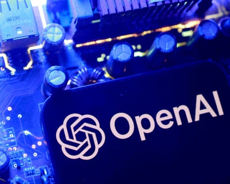 OpenAI's logo in a photo illustration