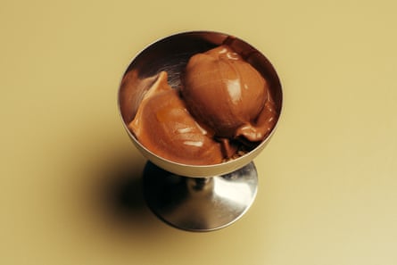 The chocolate tahini, amarena cherry, hazelnut and mango sorbet at Sebb’s, Glasgow ‘remains one of the best things I’ve eaten all year’.
