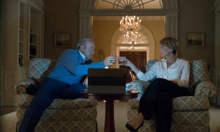 Kevin Spacey and Robin Wright in House of Cards