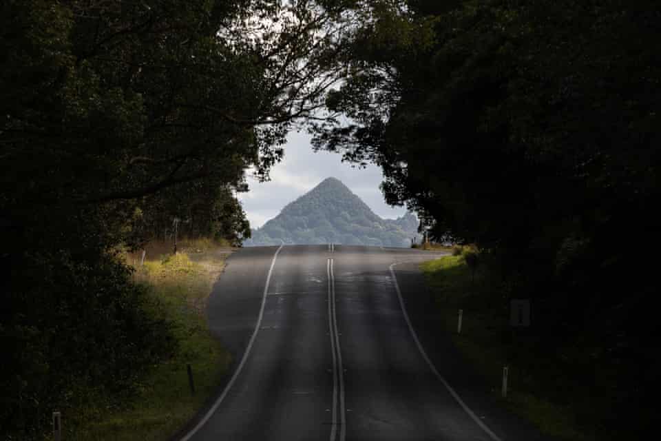Mount Chincogan as seen from the community of Mullumbimby, NSW.