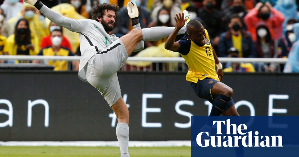 Alisson sent off twice in Brazil draw with Ecuador – and saved both times by VAR