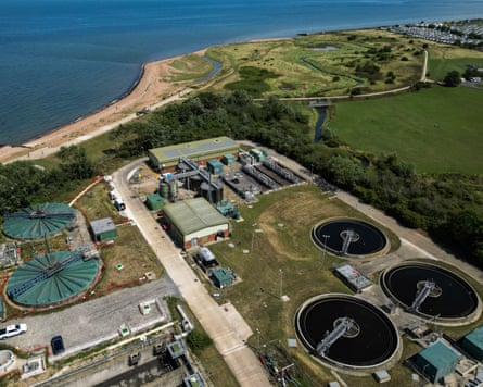 Swalecliffe wastewater treatment located close to Tankerton beach in Whitstable