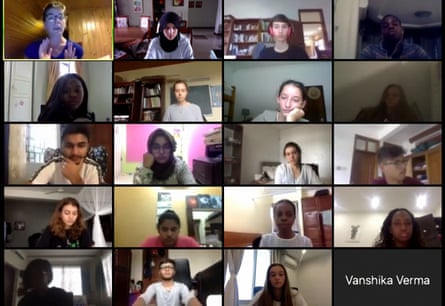 student life in quarantine essay Viola attends an online class with her classmates.