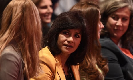 Laura Alvarez, Jeremy Corbyn’s wife, sits in the audience ahead of the Labour leadership announcement.
