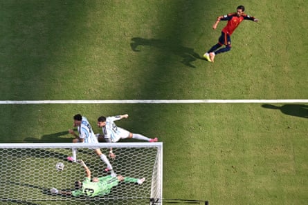 Ferran Torres scores the lone extremity of the World Cup final.
