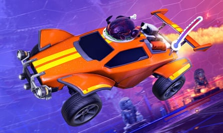 Une capture d'écran de Rocket League.