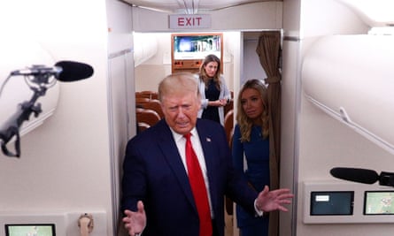 Maggie Haberman on Trump: ‘He’s become a Charles Foster Kane character’ | Donald Trump 2 Trump speaks to the press aboard Air Force One in September 2020.
