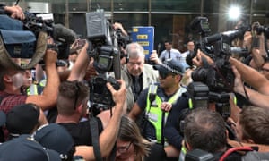 George Pell leaves Melbourne’s county court in February. Victorian prosecutor’s have responded to Pell’s attempt to have an appeal heard by the high court.
