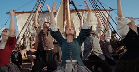 Amanda Seyfried (centre) in The Testament of Ann Lee.