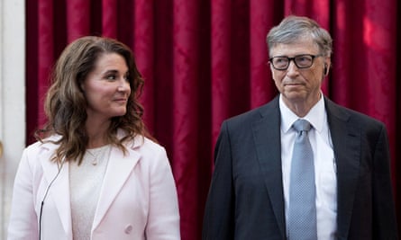 Melinda and Bill Gates in 2017. She was reportedly unhappy with her husband’s links with Jeffrey Epstein.