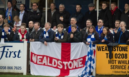 Wealdstone fans pictured in 2012. The chairman says having supporters at games and in the club’s bar will be vital to the budget.