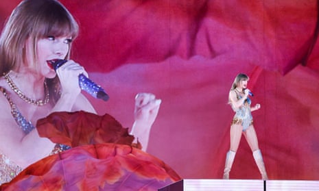 Taylor Swift performing at the Sydney Eras Tour.
