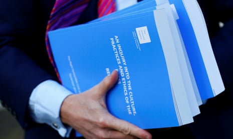 Copies of Lord Justice Brian Leveson’s report on media practices, 29 November 2012