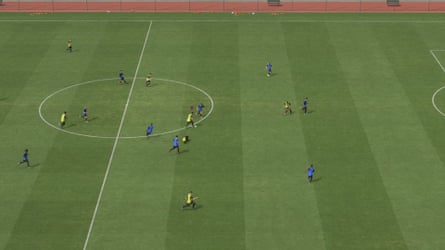 An in-game image from EA Sports FC 27 showing what appears to be a friendly match.