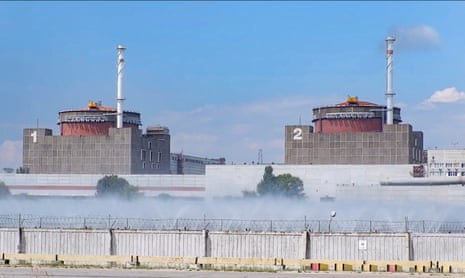 Ukraine’s Zaporizhzhia nuclear power plant in Enerhodar, south-eastern Ukraine