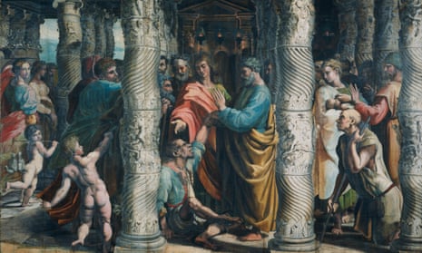The Healing of the Lame Man (Acts 3: 1-8), circa 1515-16, by Raphael.