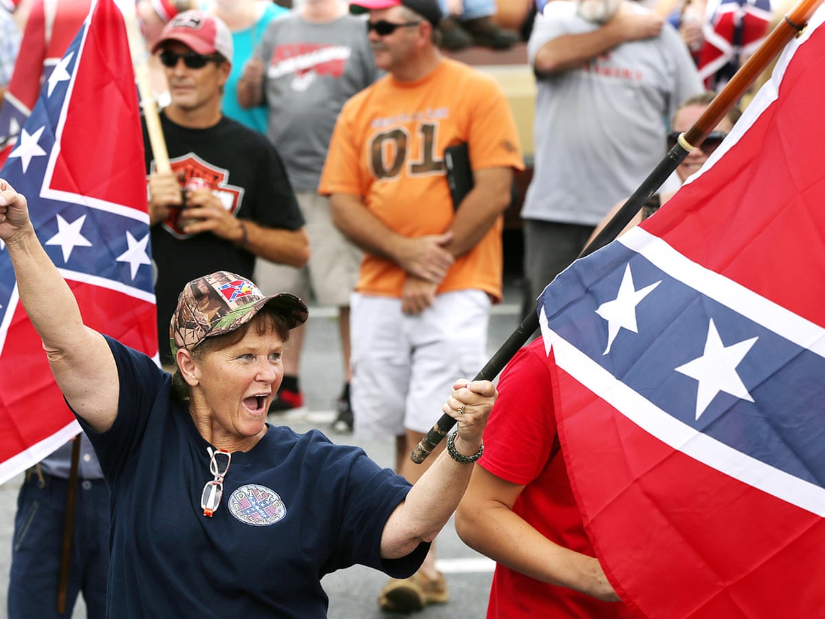 Confederate Flag At Rally Confederate Flag Rally Travels To Mid