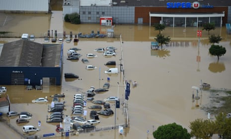 Flooding in southern France in 2018.
