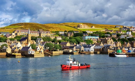 Boat off the seaport of Stromness, Orkney