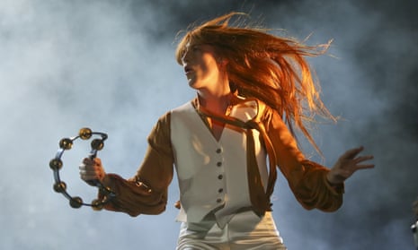 Florence Welch performing live in Austin