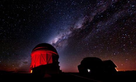 The four-metre Blanco telescope at the Cerro Tololo observatory in Chile