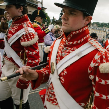Men dressed as soldiers