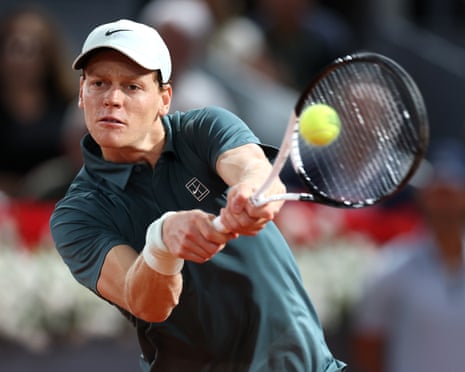Jannik Sinner ends hopes of fast-rising teenager Rafael Jodar at Madrid Open | Tennis | The Guardian
