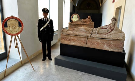 Painted sarcophaguses were among the antiquities found