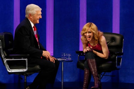 Master at work ⦠the real Parkinson interviewing Madonna in 2007.