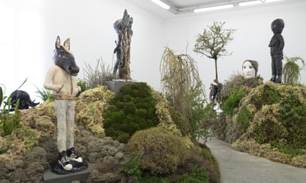 Klara Kristalova’s Camouflage – a ceramic and plant installation at Strange Clay, the new show at Hayward Gallery.