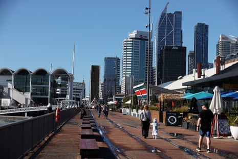 The city skyline of Auckland, New Zealand
