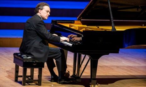 Implacably fierce … Evgeny Kissin at London’s Barbican.