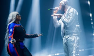 Headie One Performs At O2 Academy Brixton, LondonLONDON, ENGLAND - NOVEMBER 10: Stefflon Don and Headie One perform at O2 Academy Brixton on November 10, 2019 in London, England. (Photo by Ollie Millington/Redferms)